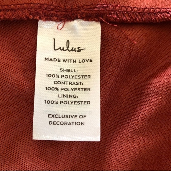 Lulus. Such Sophistication Rust Red Floral Print Pleated Maxi Dress. Medium - Picture 13 of 15